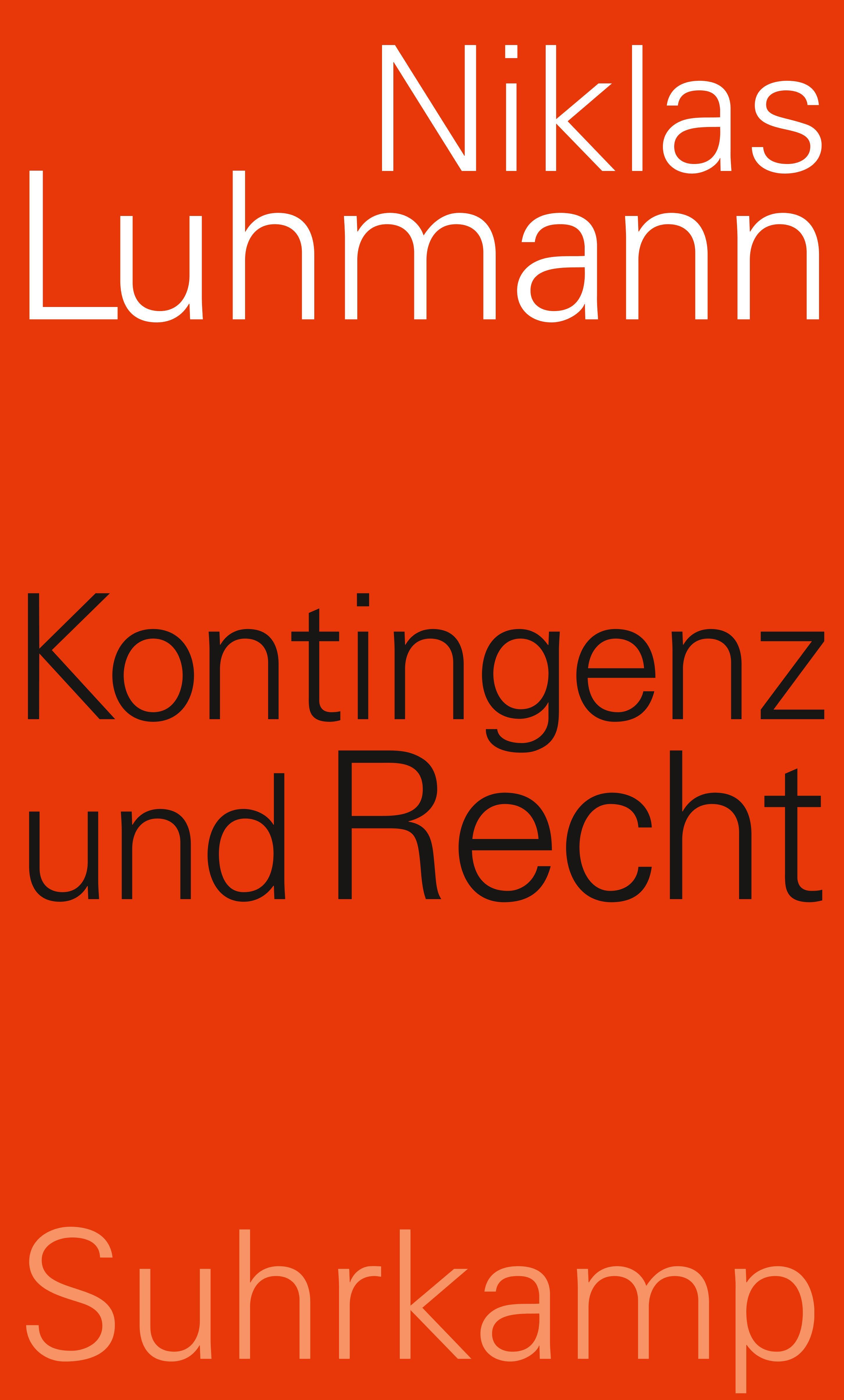 Vorderes Coverbild Kontingenz und Recht