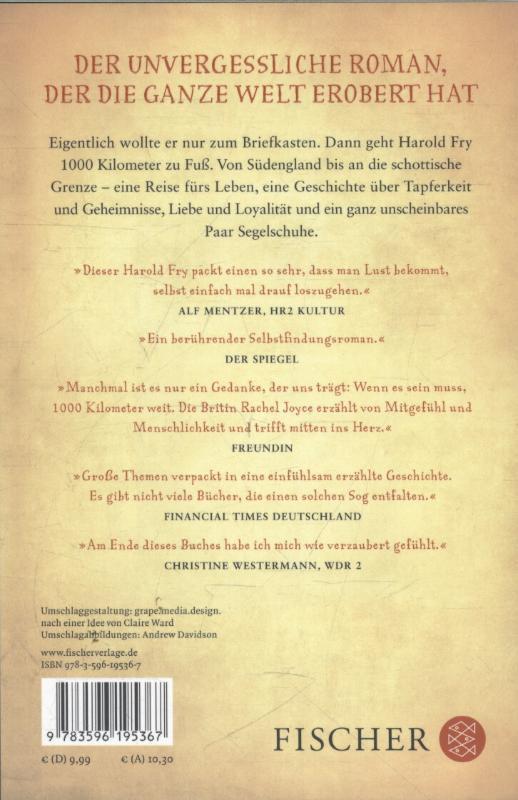Rückseitencover Die unwahrscheinliche Pilgerreise des Harold Fry