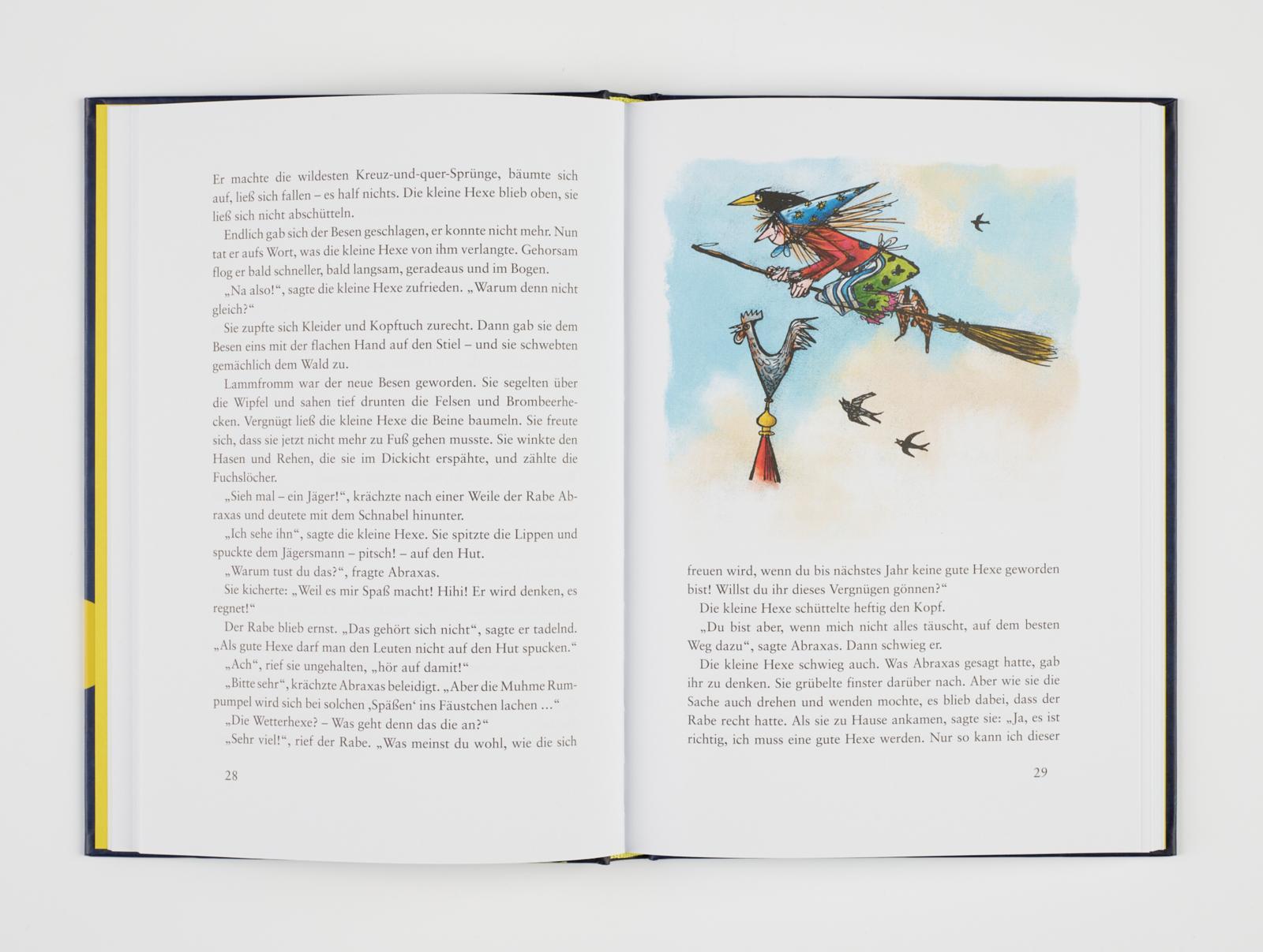 Beispielinhalt (Bild) Die kleine Hexe, kolorierte Ausgabe