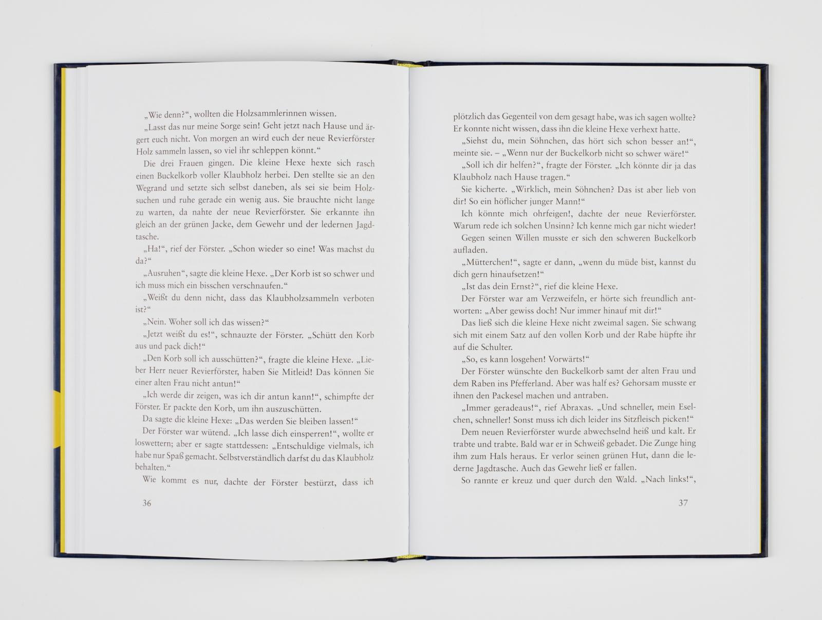 Beispielinhalt (Bild) Die kleine Hexe, kolorierte Ausgabe