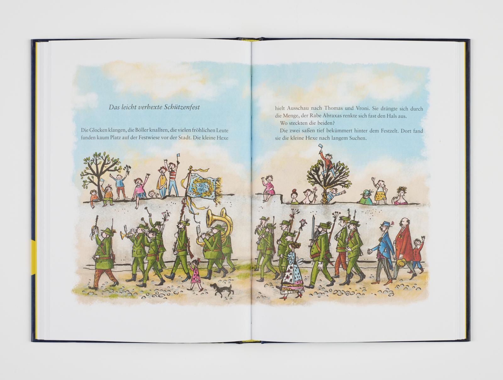 Beispielinhalt (Bild) Die kleine Hexe, kolorierte Ausgabe