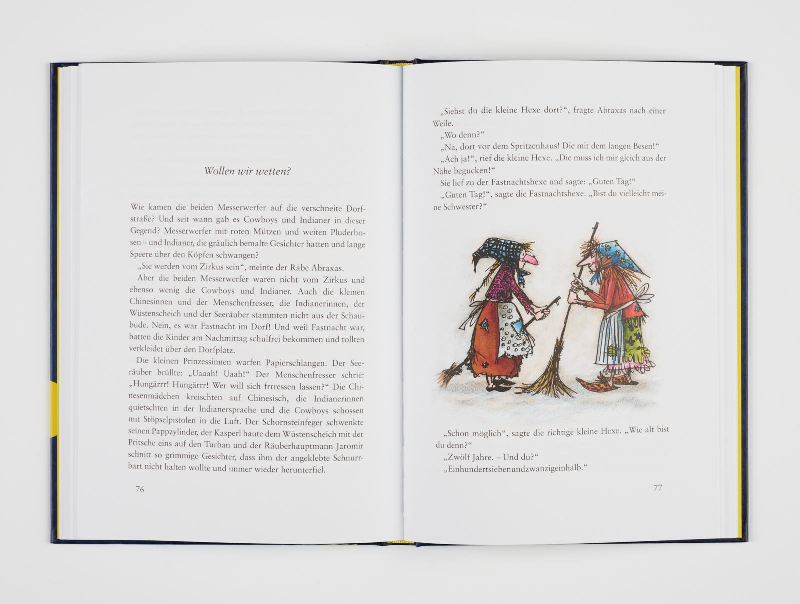 Beispielinhalt (Bild) Die kleine Hexe, kolorierte Ausgabe