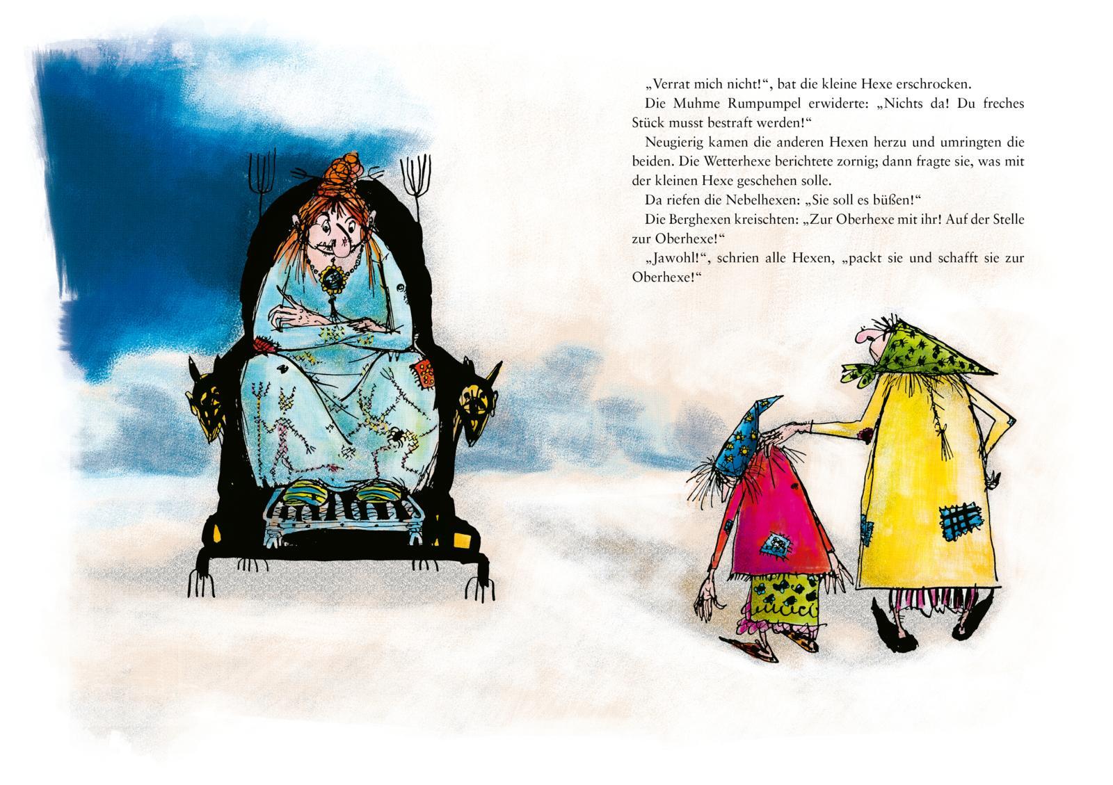 Beispielinhalt (Bild) Die kleine Hexe, kolorierte Ausgabe