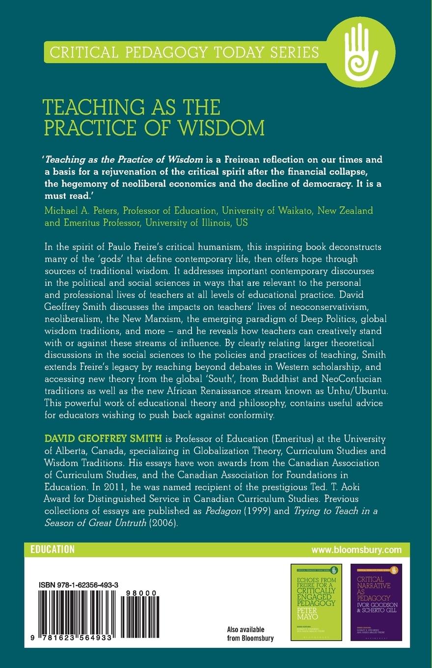 Rückseitencover Teaching as the Practice of Wisdom