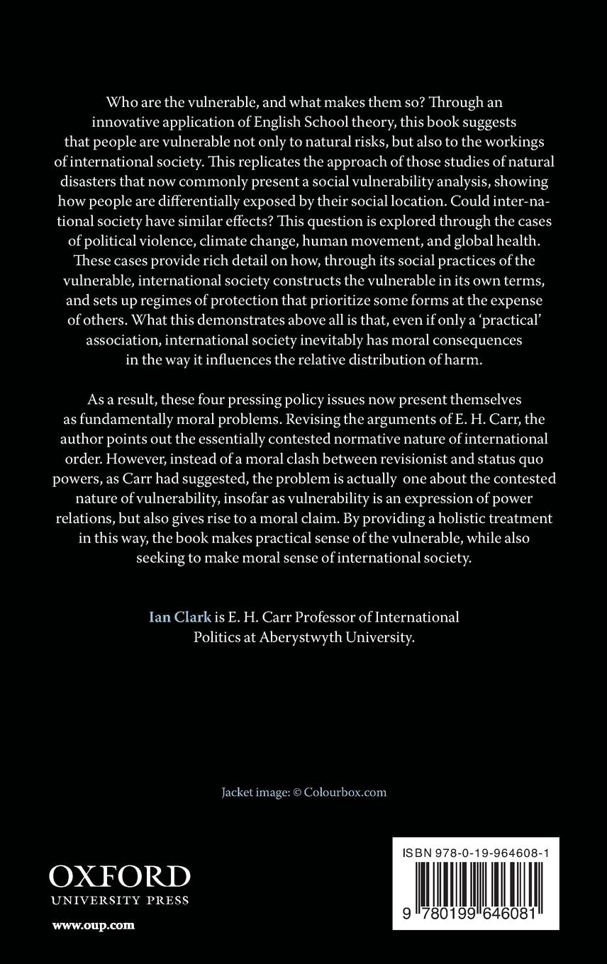 Rückseitencover The Vulnerable in International Society