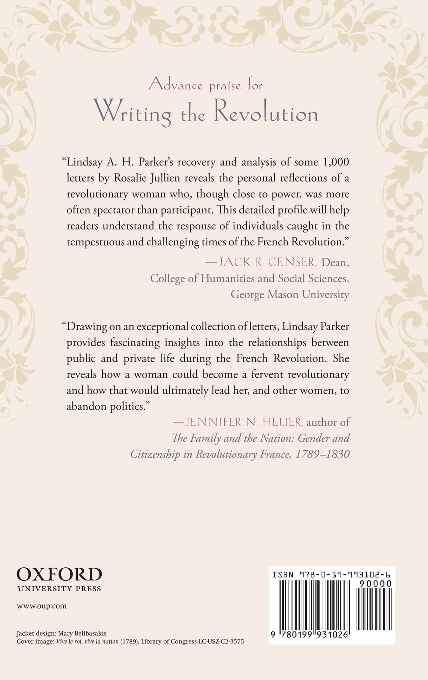 Rückseitencover Writing the Revolution