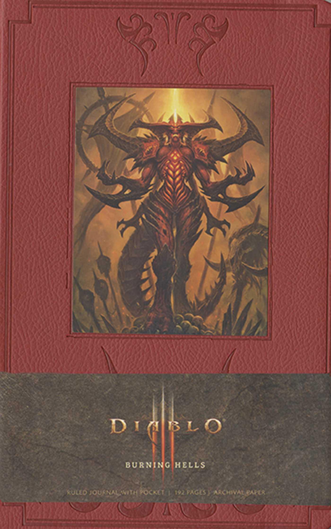 Vorderes Coverbild Diablo Burning Hells Hardcover Ruled Journal (Large)