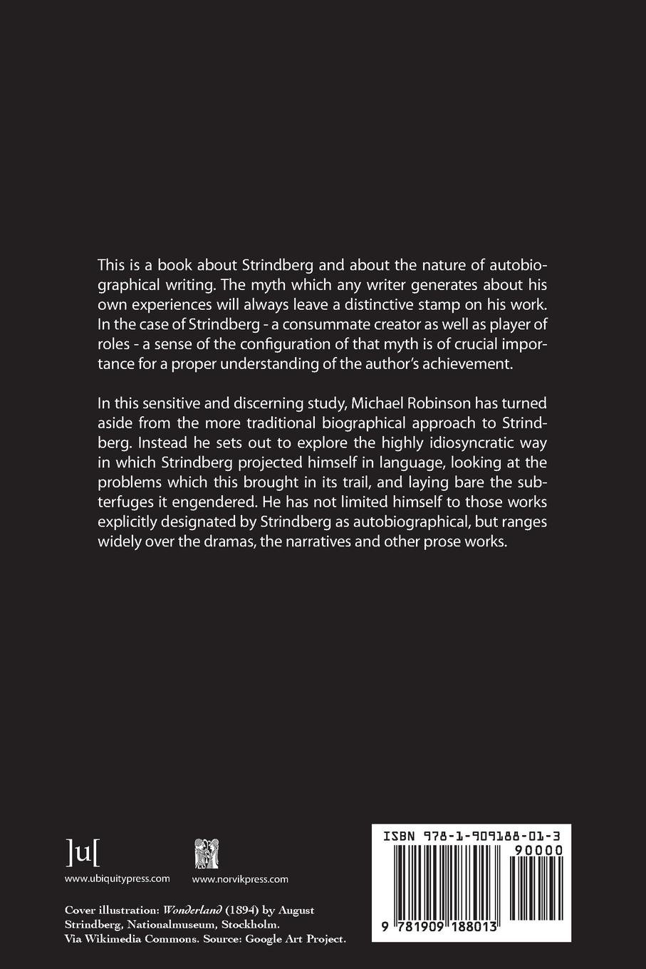 Rückseitencover Strindberg and Autobiography