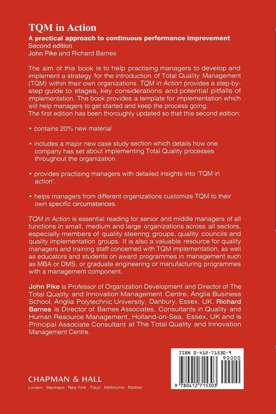 Rückseitencover TQM in Action
