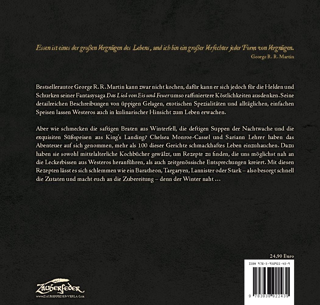 Rückseitencover A Game of Thrones - Das offizielle Kochbuch