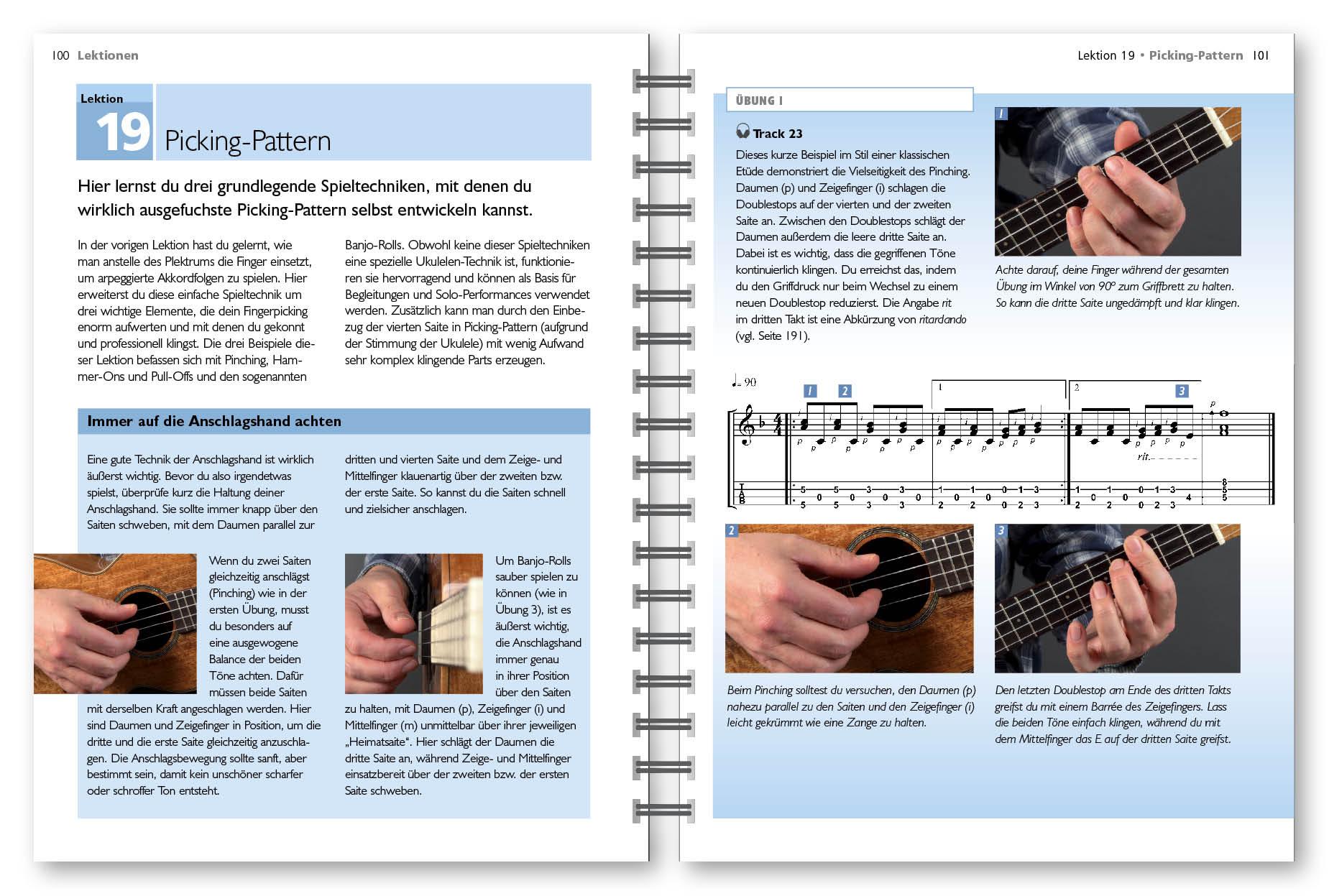 Beispielinhalt (Bild) Ukulele - Der Komplettkurs (CD), C-Stimmung