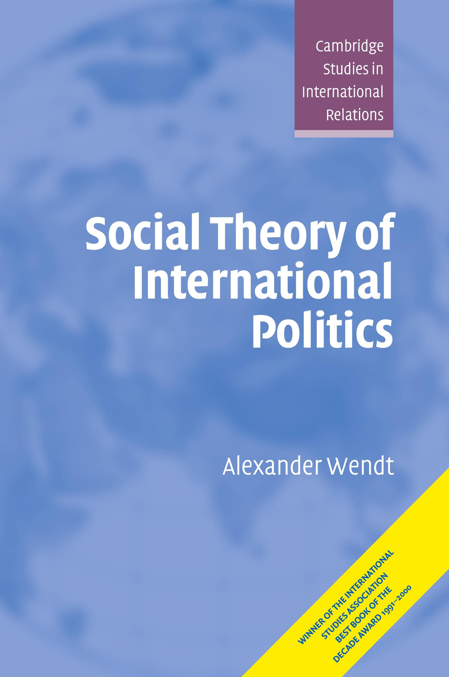 Vorderes Coverbild Social Theory of International Politics