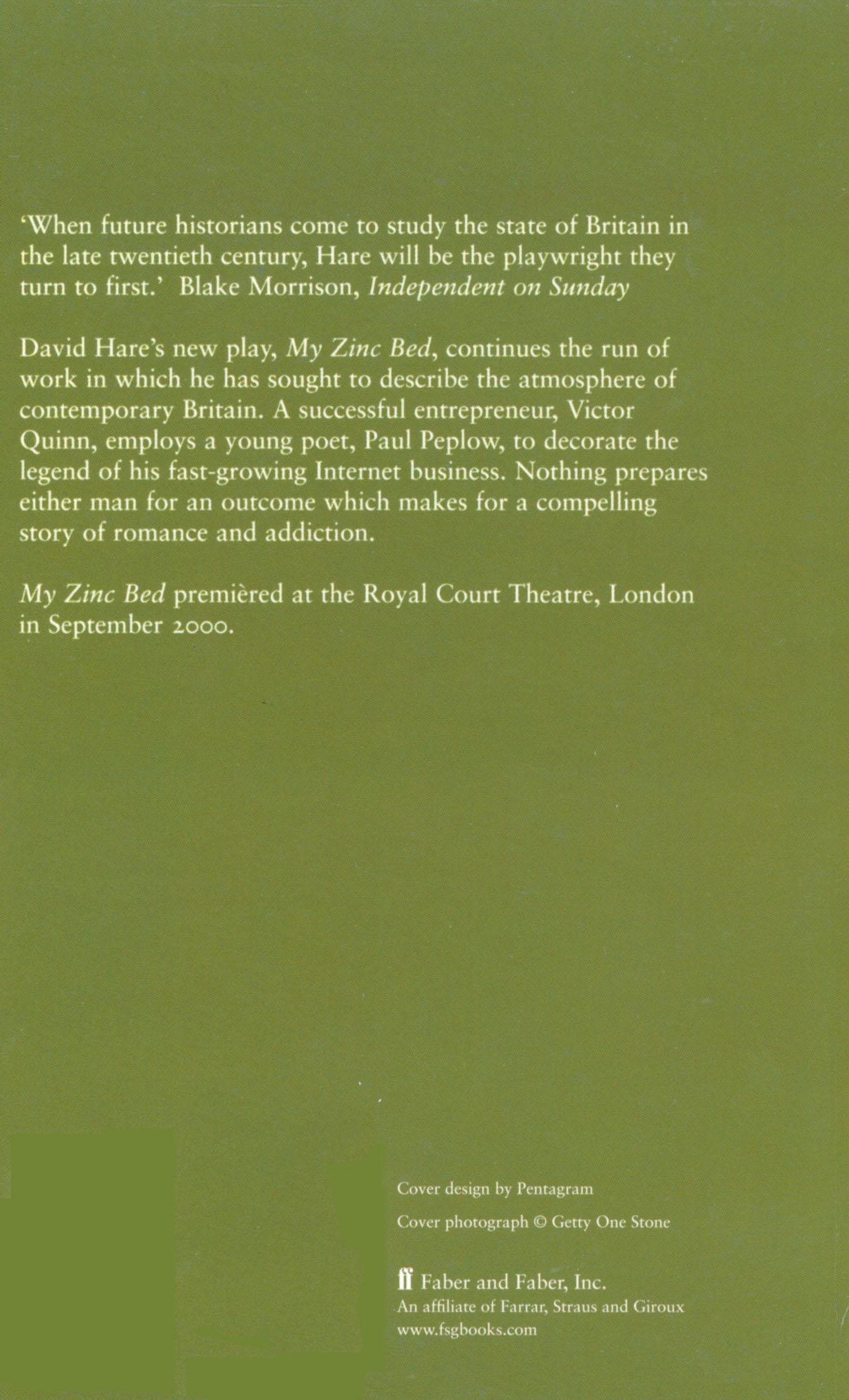 Rückseitencover My Zinc Bed