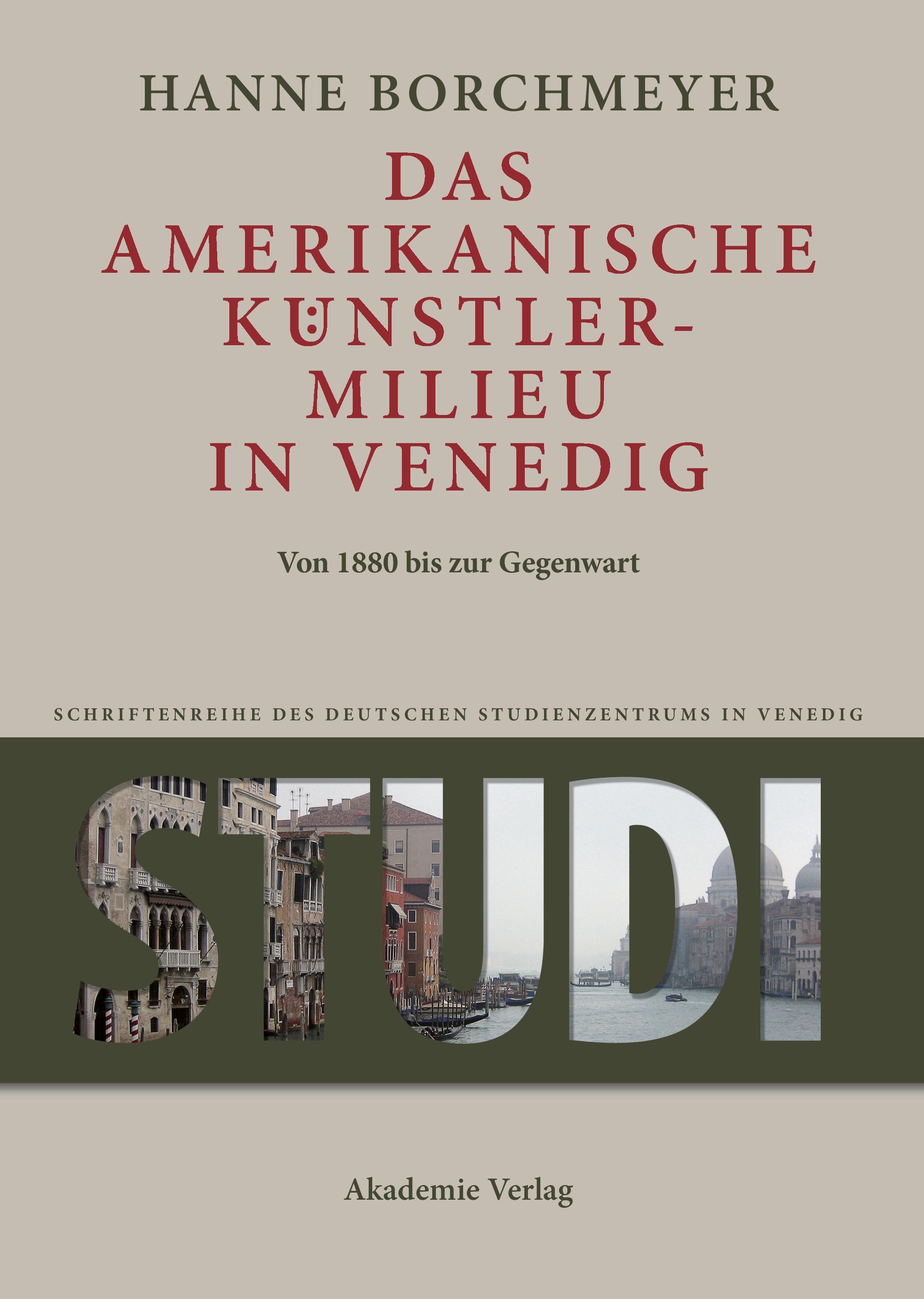 Vorderes Coverbild Das amerikanische Künstlermilieu in Venedig