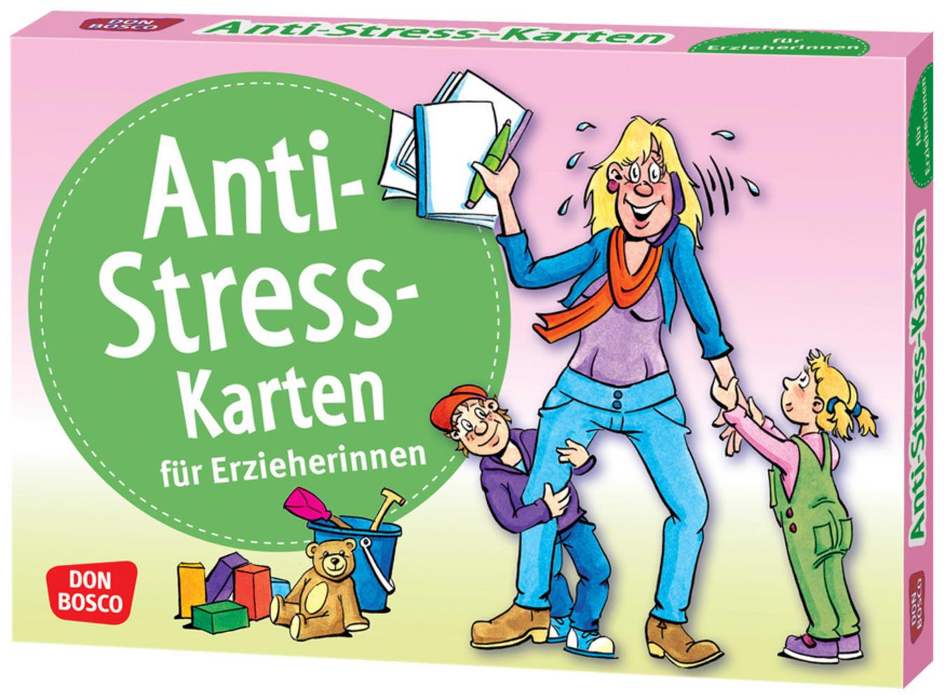 Vorderes Coverbild Anti-Stress-Karten für Erzieherinnen