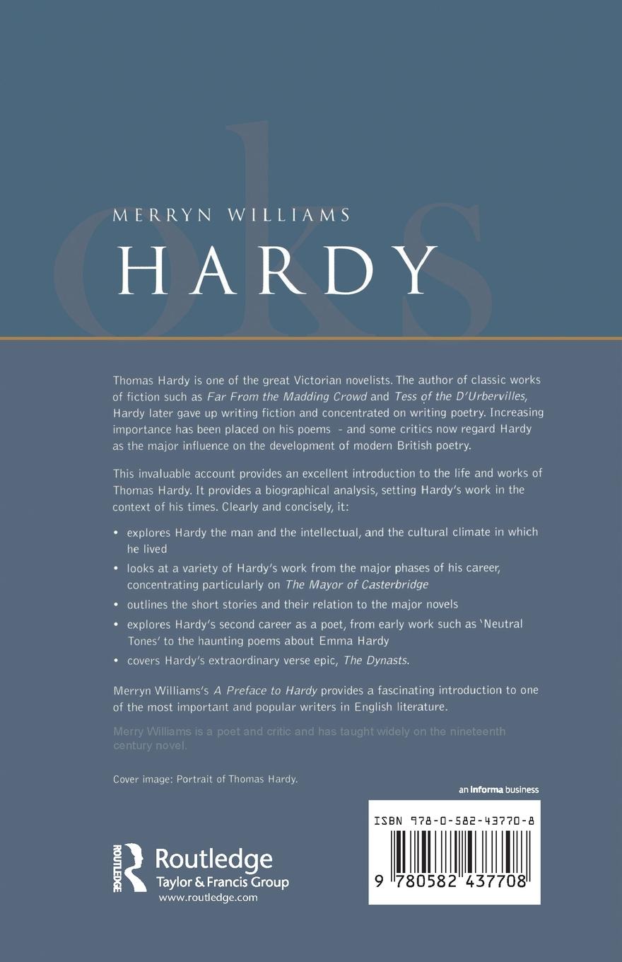 Rückseitencover A Preface to Hardy