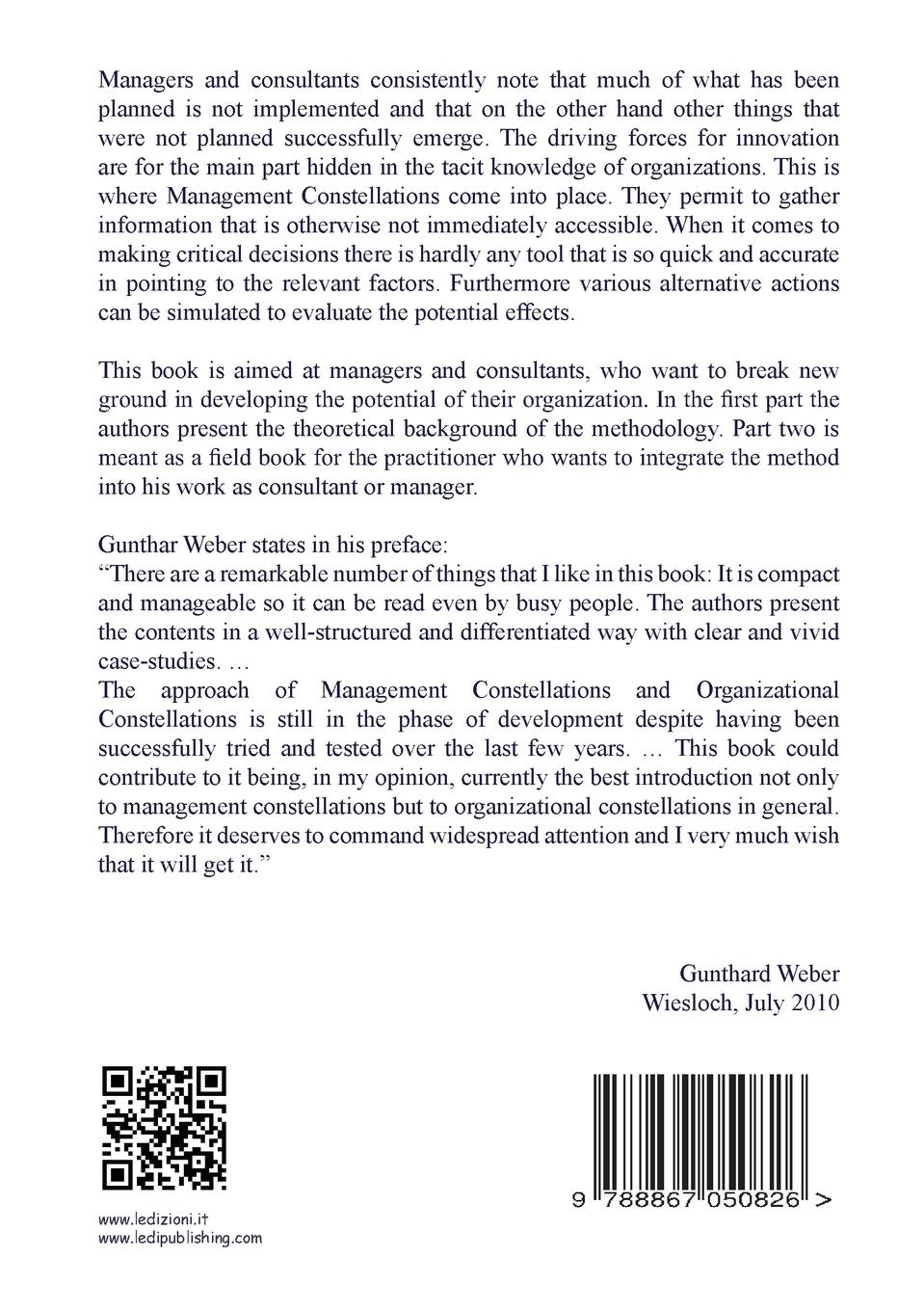 Rückseitencover Enacting Solutions, Management Constellations an Innovative Approach to Problem-Solving and Decision-Making in Organizations