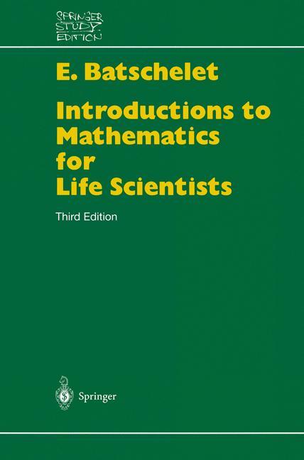 Vorderes Coverbild Introduction to Mathematics for Life Scientists
