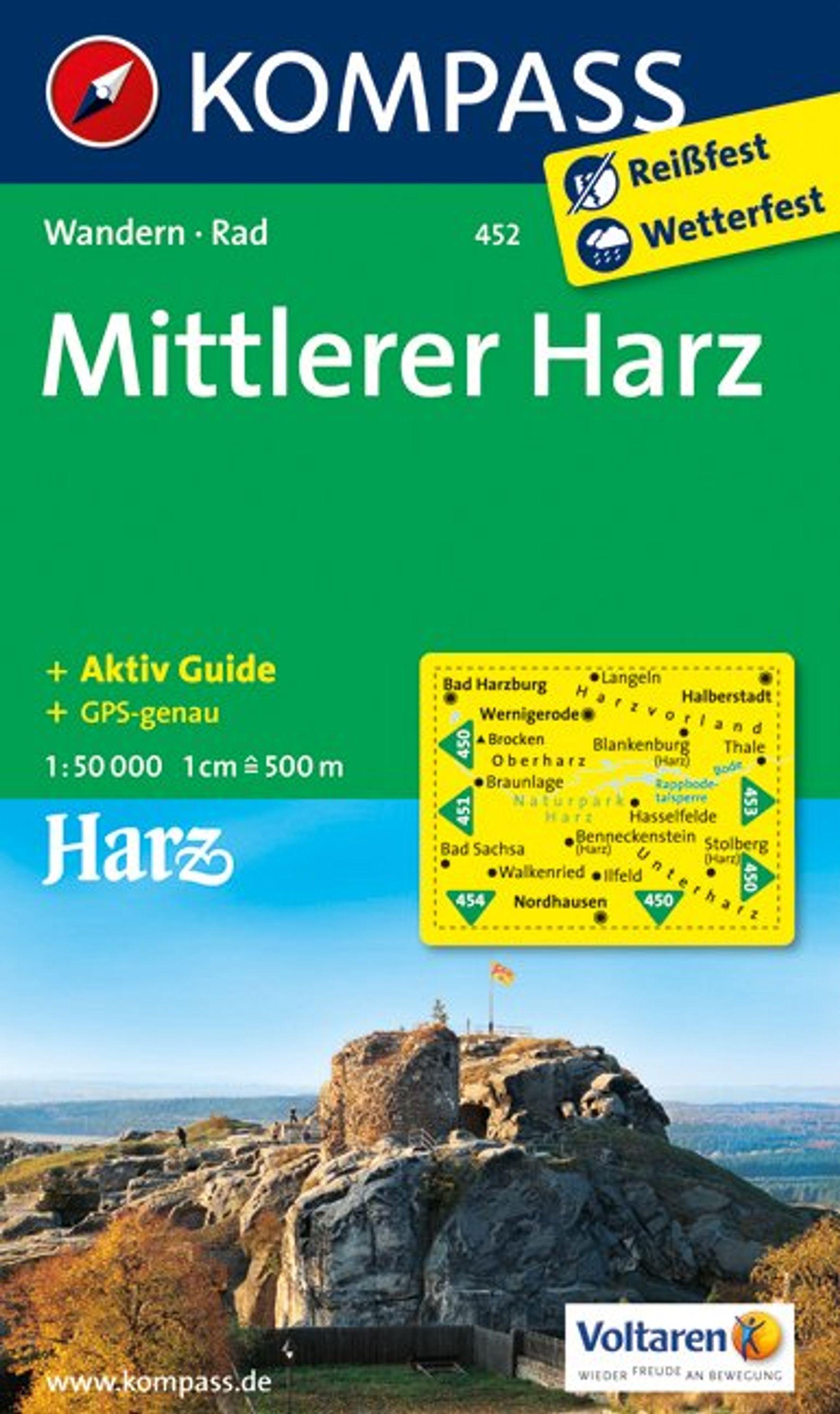 Vorderes Coverbild Mittlerer Harz 1 : 50 000