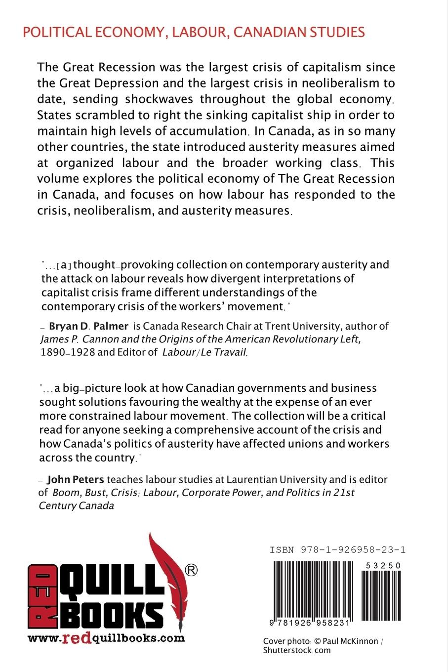 Rückseitencover From Crisis to Austerity