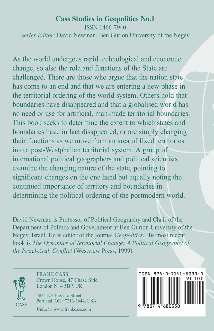 Rückseitencover Boundaries, Territory and Postmodernity