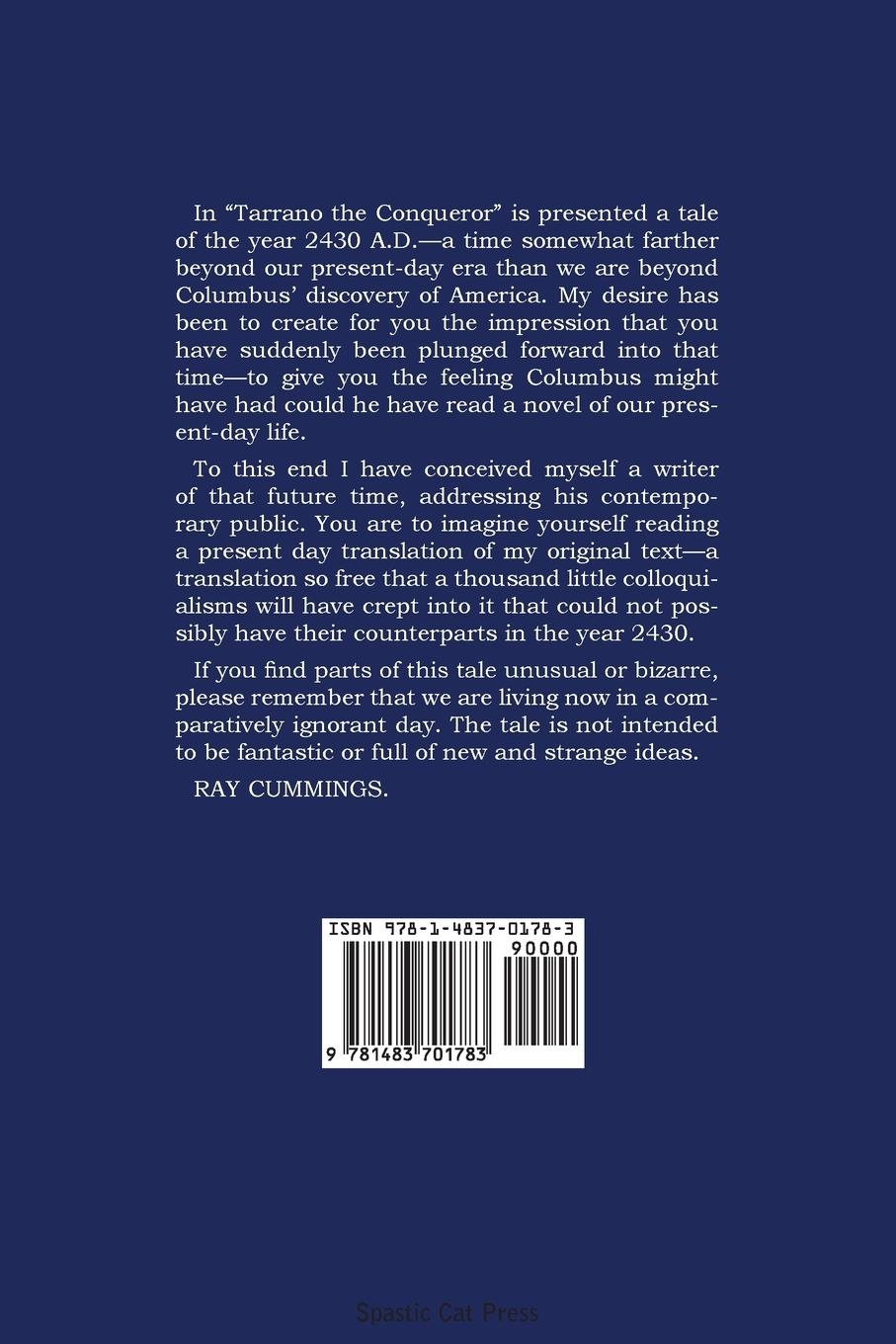 Rückseitencover Tarrano the Conqueror