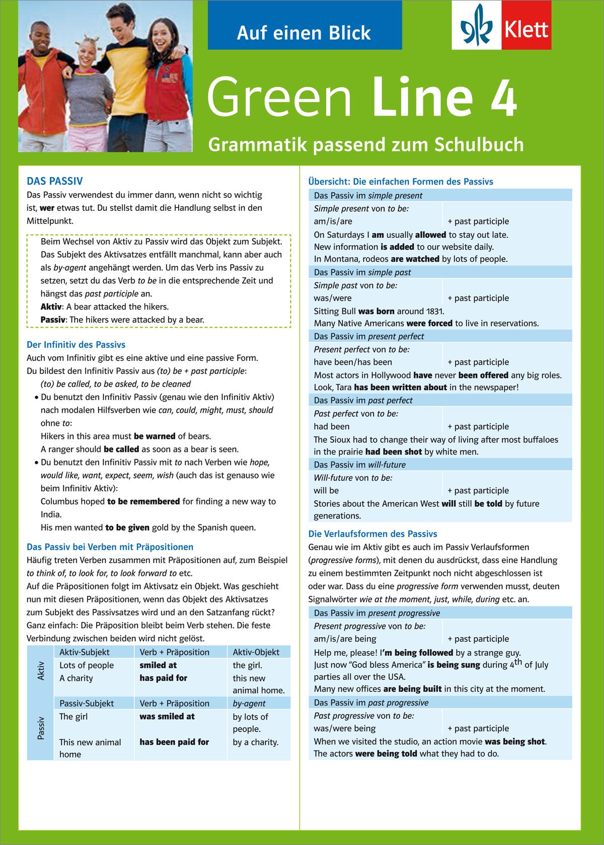 Vorderes Coverbild Green Line 4. Alles auf einen Blick. Grammatik
