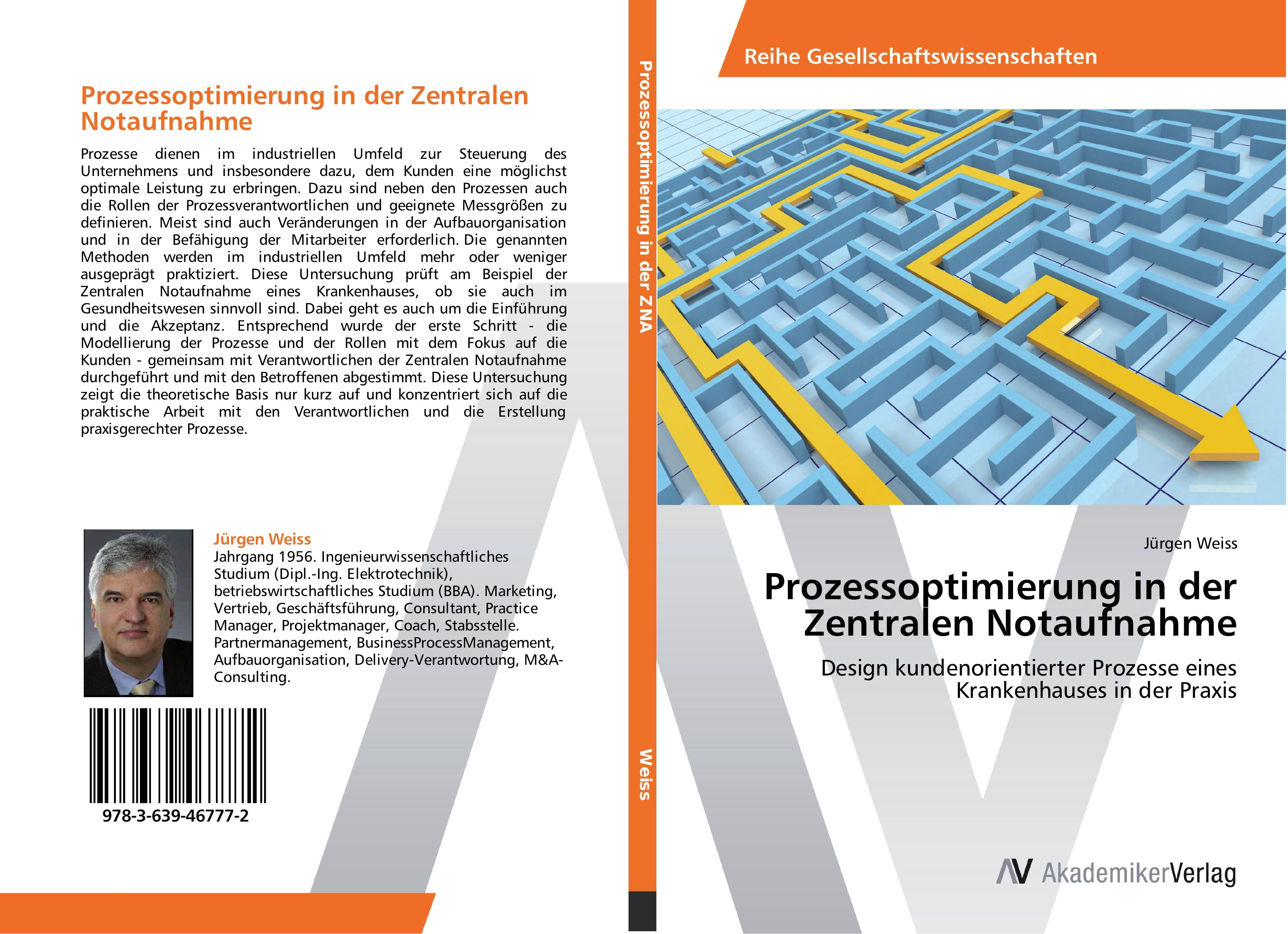 Vorderes Coverbild Prozessoptimierung in der Zentralen Notaufnahme