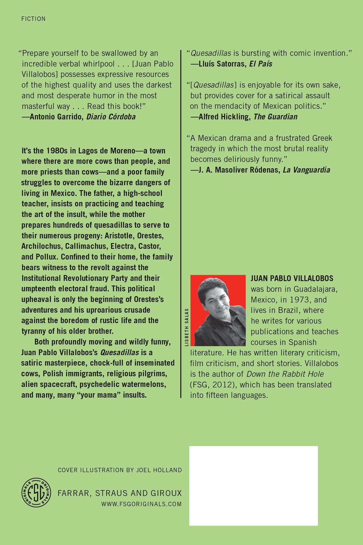 Rückseitencover Quesadillas