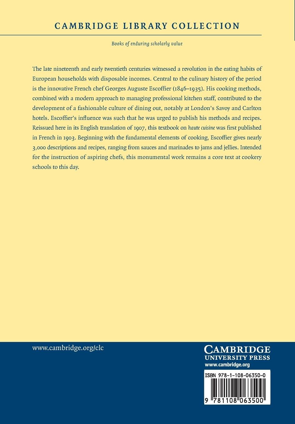 Rückseitencover A Guide to Modern Cookery