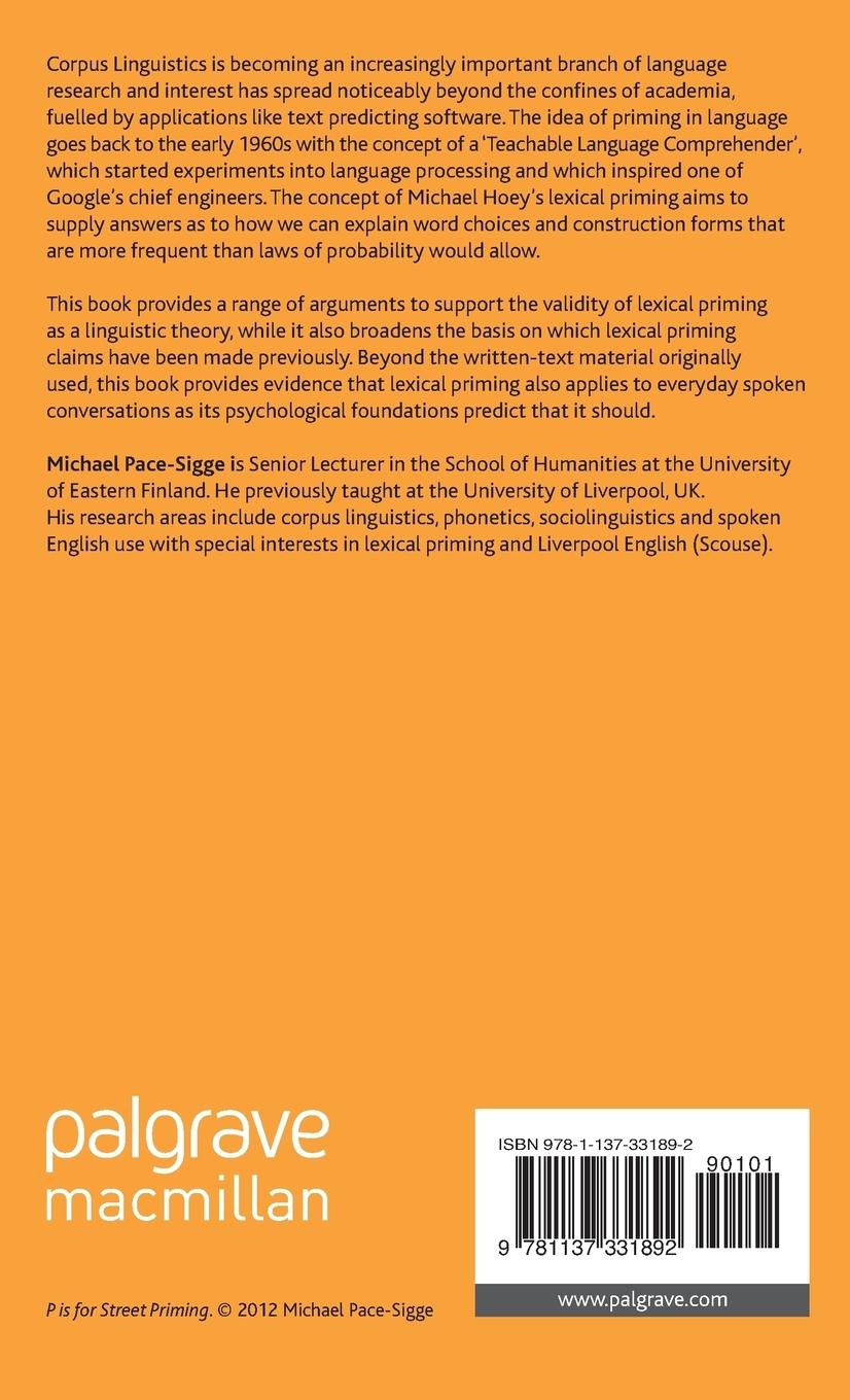Rückseitencover Lexical Priming in Spoken English Usage