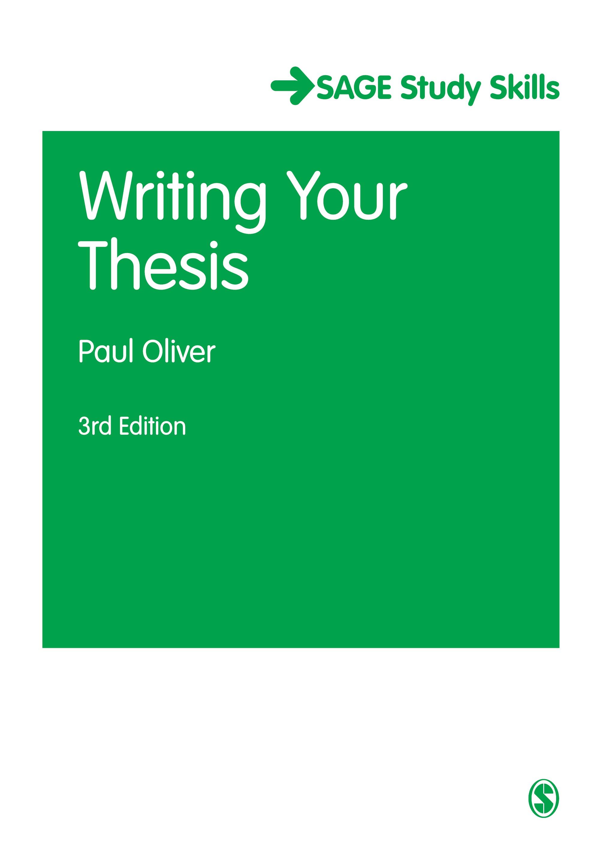 Vorderes Coverbild Writing Your Thesis