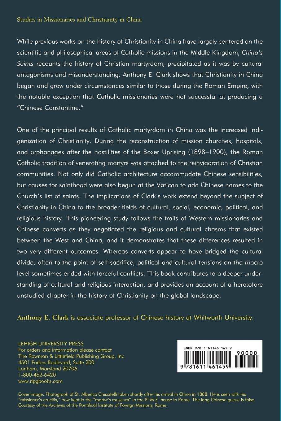 Rückseitencover China's Saints