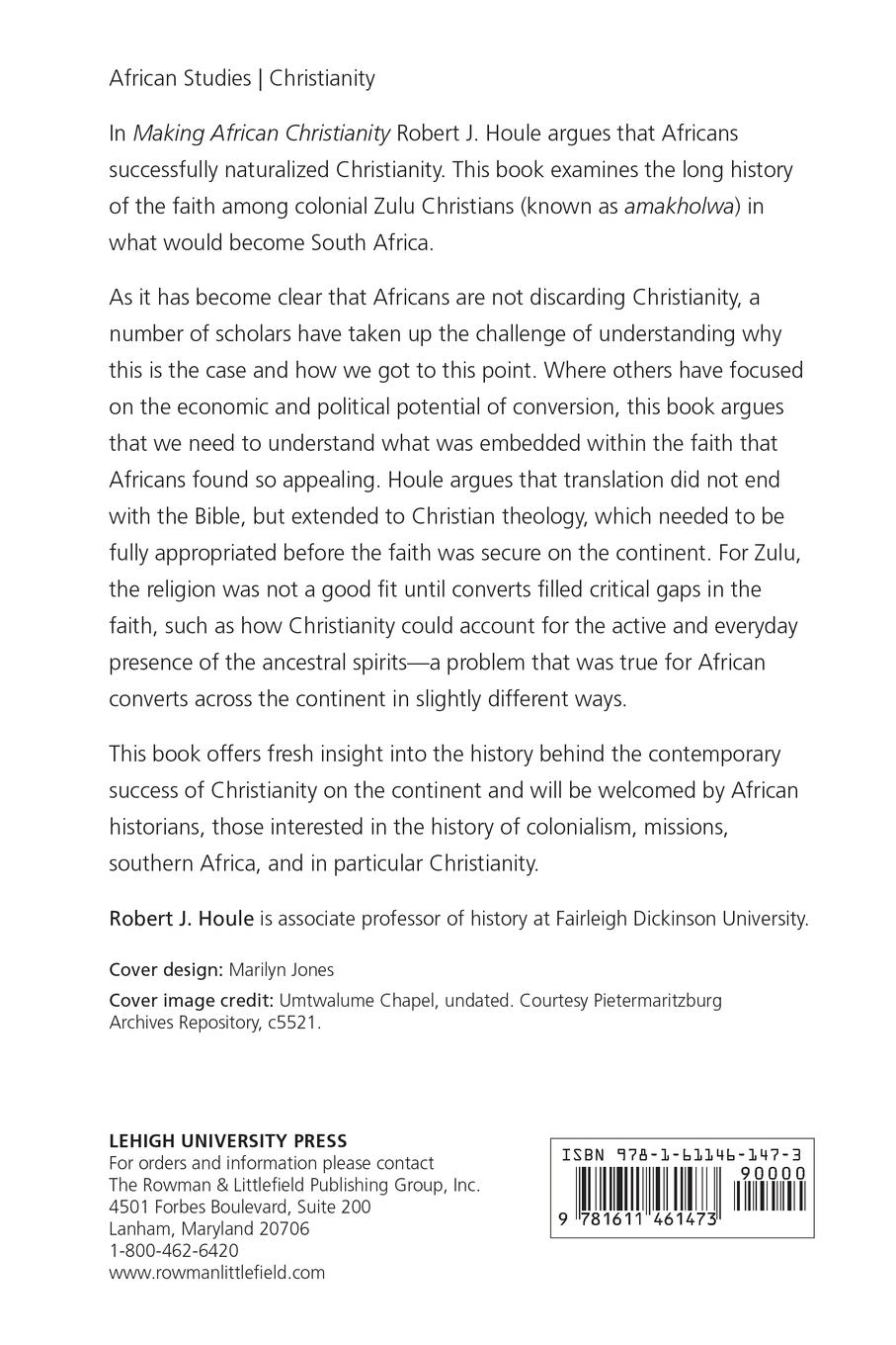 Rückseitencover Making African Christianity