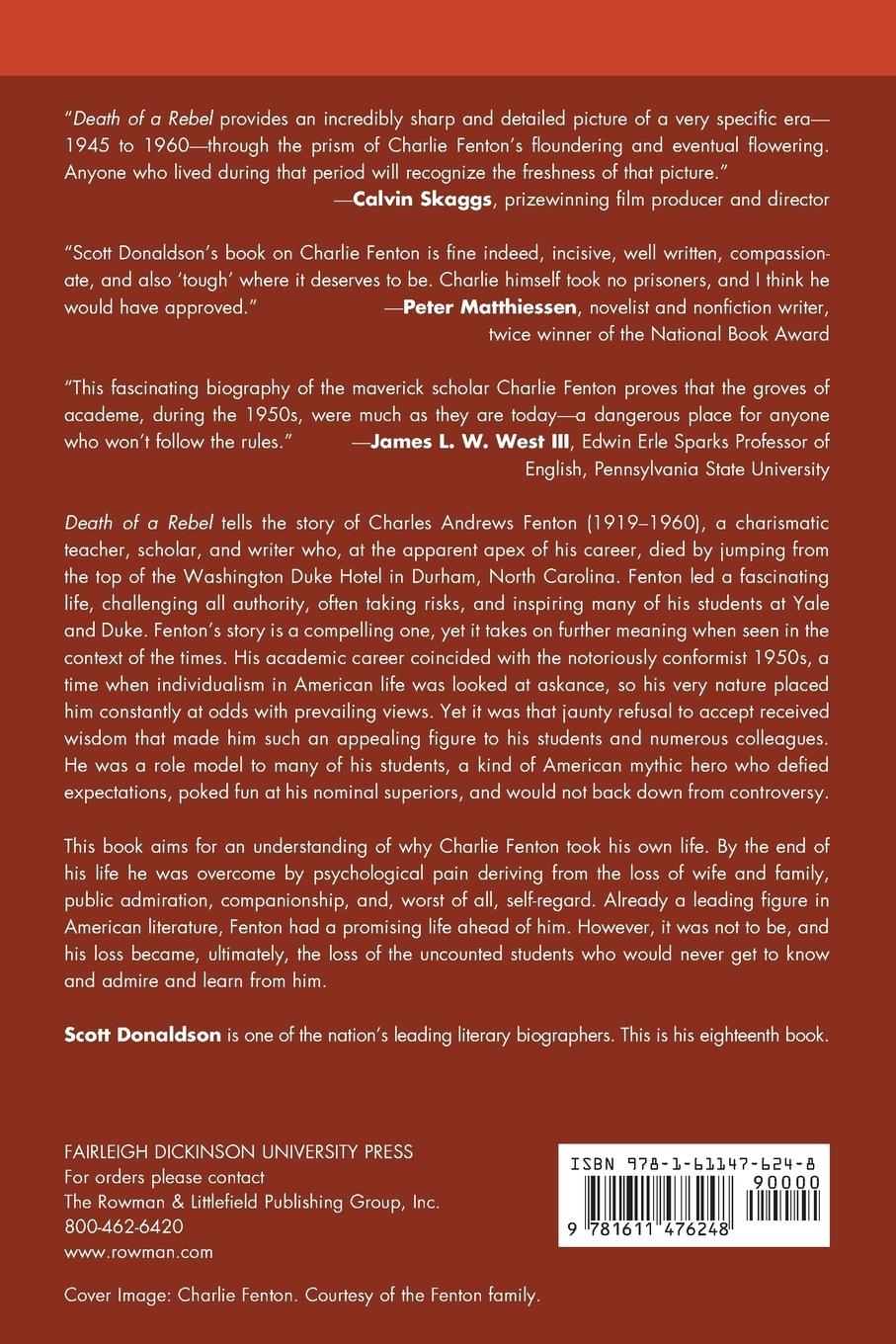 Rückseitencover Death of a Rebel