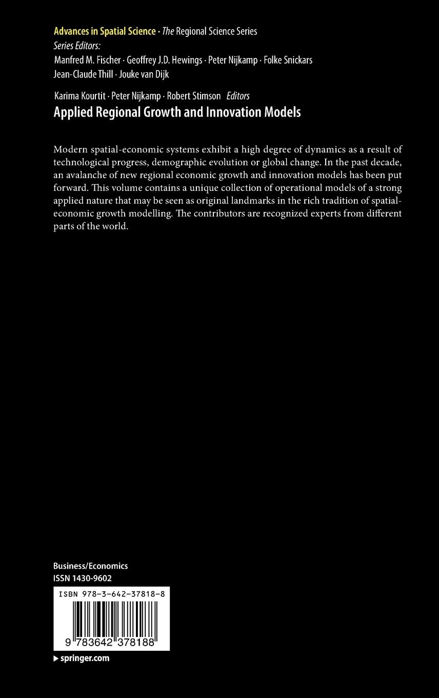 Rückseitencover Applied Regional Growth and Innovation Models