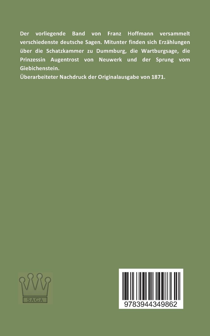 Rückseitencover Deutsche Sagen