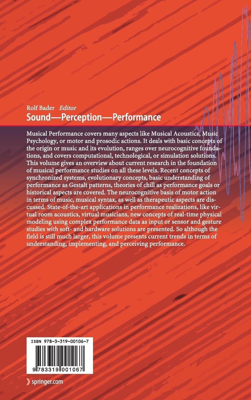 Rückseitencover Sound - Perception - Performance