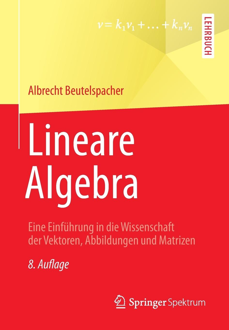 Vorderes Coverbild Lineare Algebra