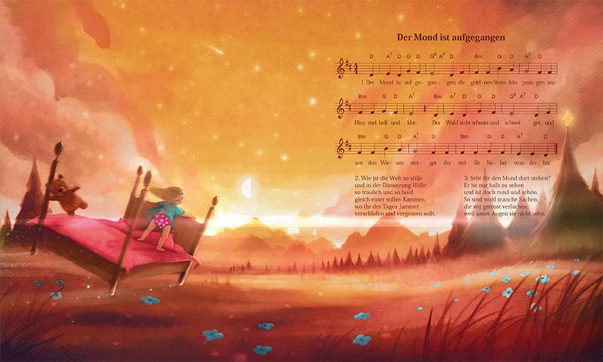 Beispielinhalt (Bild) Mondbande - Abendstille überall