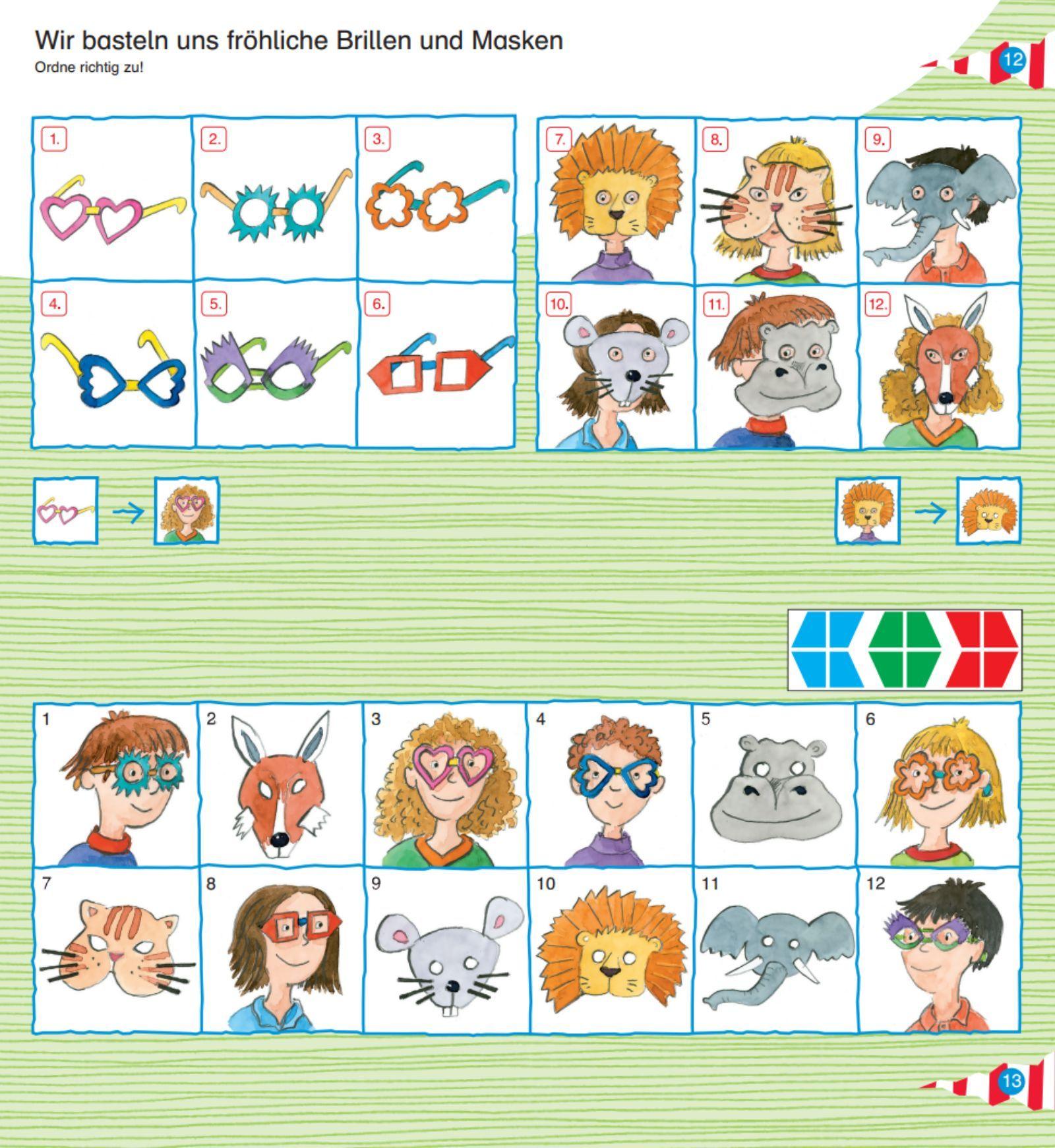 Beispielinhalt (Bild) miniLÜK-Set. Im Kindergarten