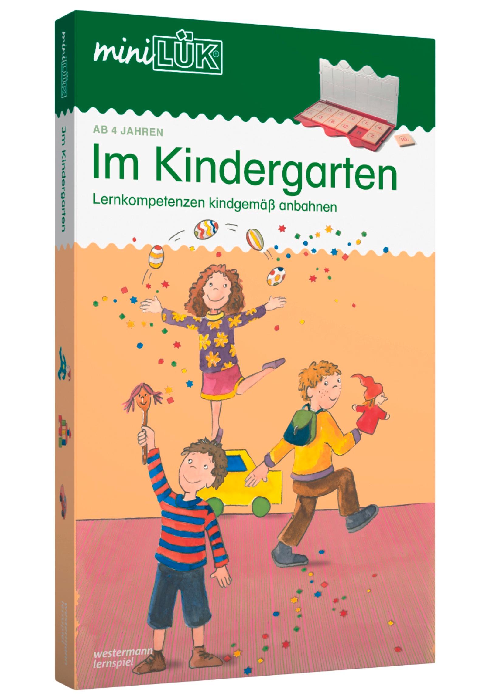 Vorderes Coverbild miniLÜK-Set. Im Kindergarten