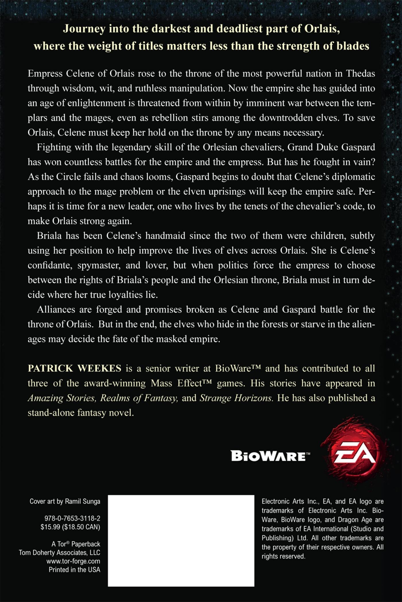 Rückseitencover Dragon Age