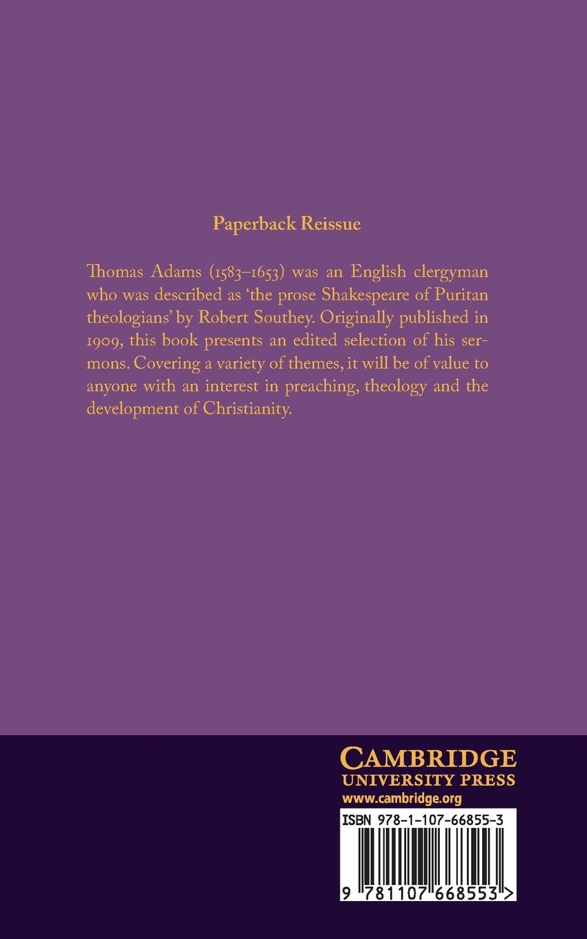 Rückseitencover The Sermons of Thomas Adams