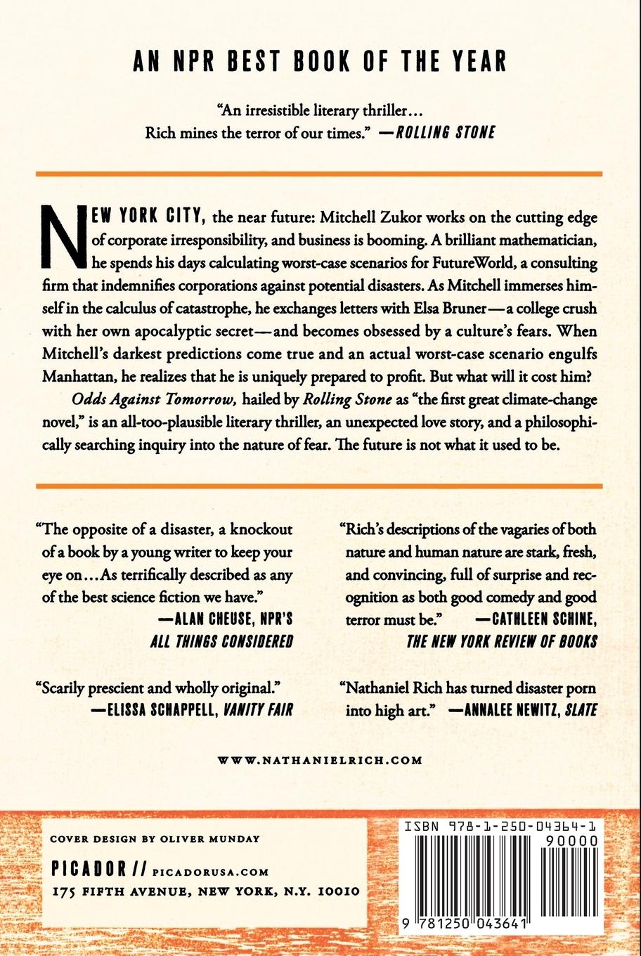 Rückseitencover Odds Against Tomorrow