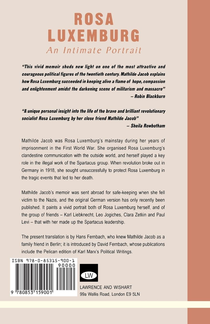 Rückseitencover Rosa Luxemburg