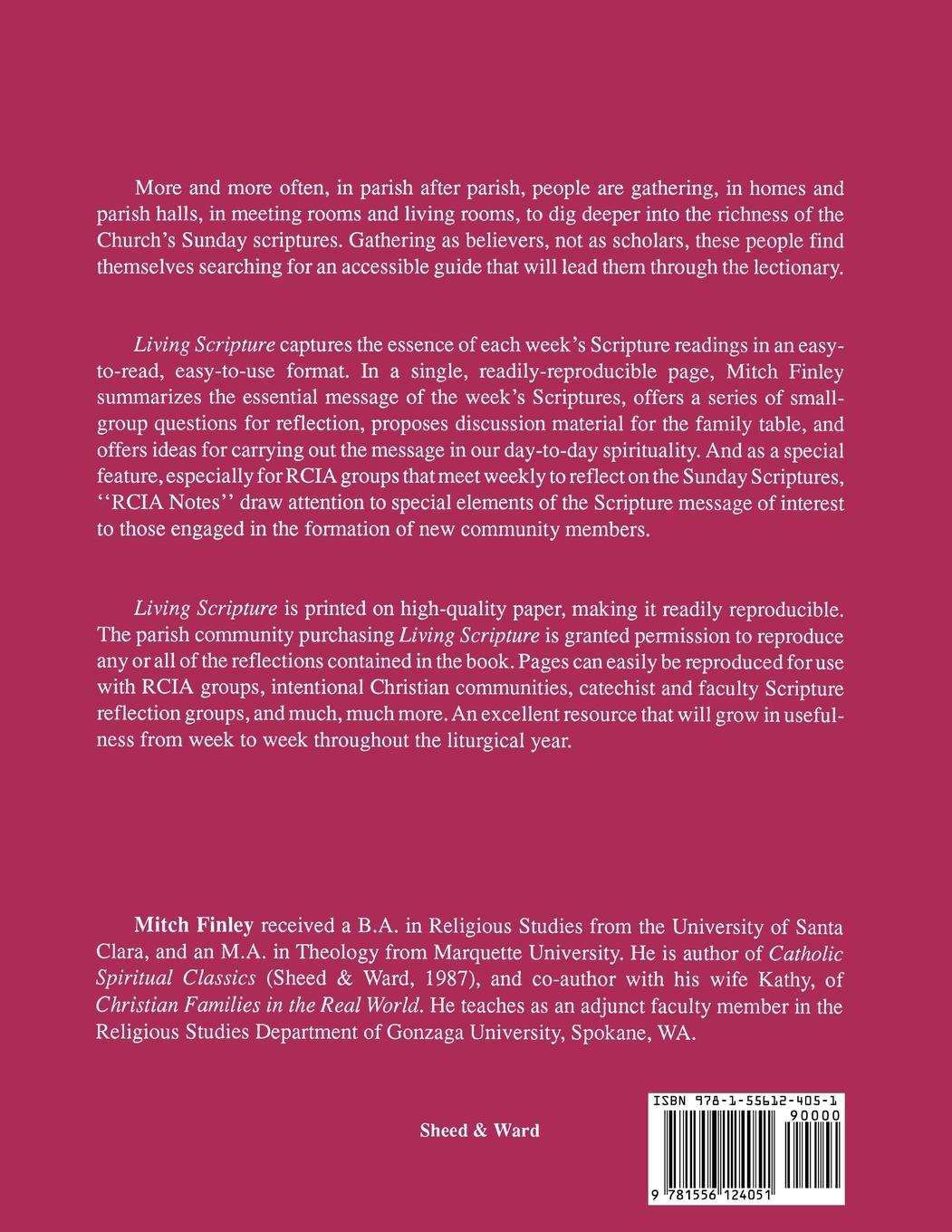 Rückseitencover Living Scripture