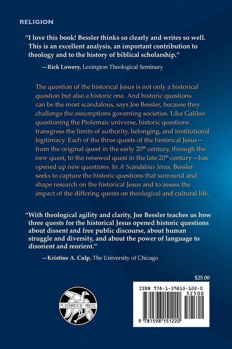 Rückseitencover A Scandalous Jesus