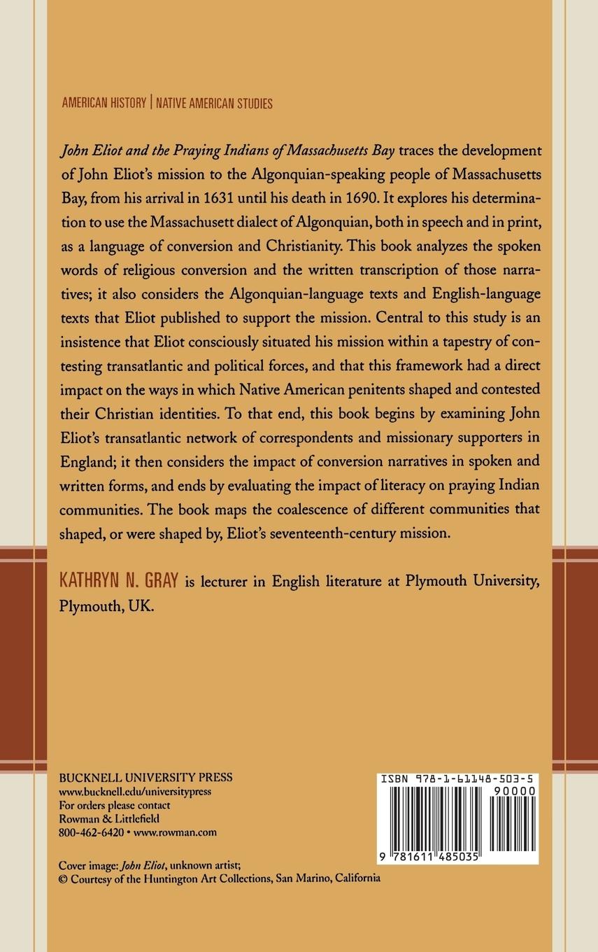 Rückseitencover John Eliot and the Praying Indians of Massachusetts Bay