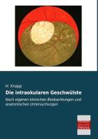 Vorderes Coverbild Die intraokularen Geschwülste